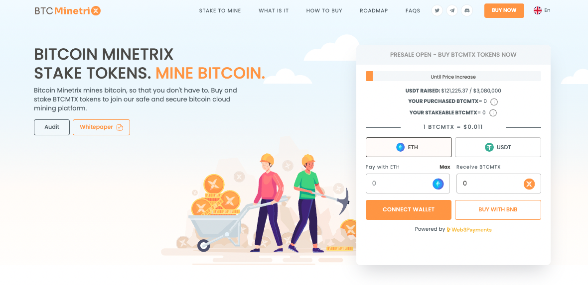 bitcoin minetrix homepage