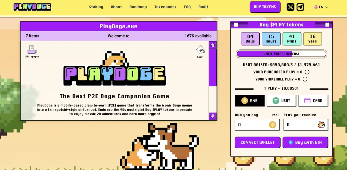 playdoge homepage